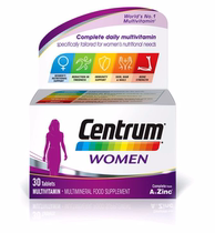 British Double Crown Shop Centrum Good for Women Comprehensive Vitamin Mineral Tablets 30 Tablets