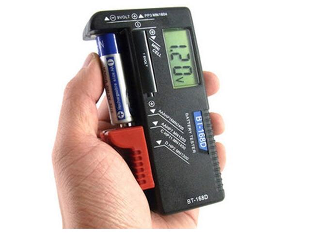 Battery level tester BT-168D digital display detectable button No 5 No 7 rechargeable battery