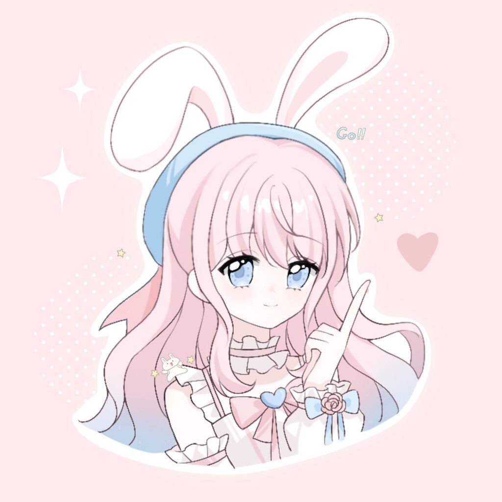 搬砖水彩兔原创贴纸