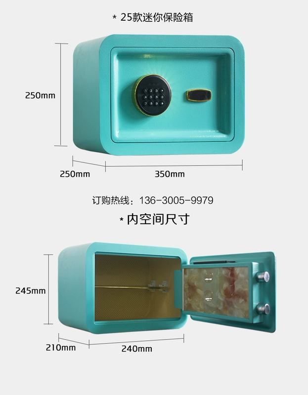 Nhà văn phòng an toàn nhỏ 25 cao nhỏ an toàn vân tay mật khẩu chống trộm thư mục 10.000 hộp ký gửi an toàn có thể vào tường - Két an toàn két sắt gia đình giá bao nhiều