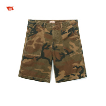 National Cotton One Factory Light Pound Cotton Hemp Salt Shrink Fabric Camouflage shorts VintageRepublic