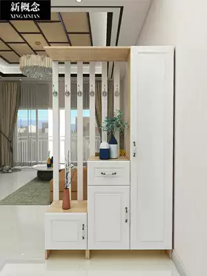 Home entry door entrance cabinet Simple modern shoe cabinet Integrated foyer hall Living room compartment key screen customization