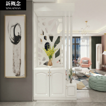 Home entrance cabinet partition shoe cabinet integrated feng shui simple modern living room screen facing the door blocking decoration cabinet