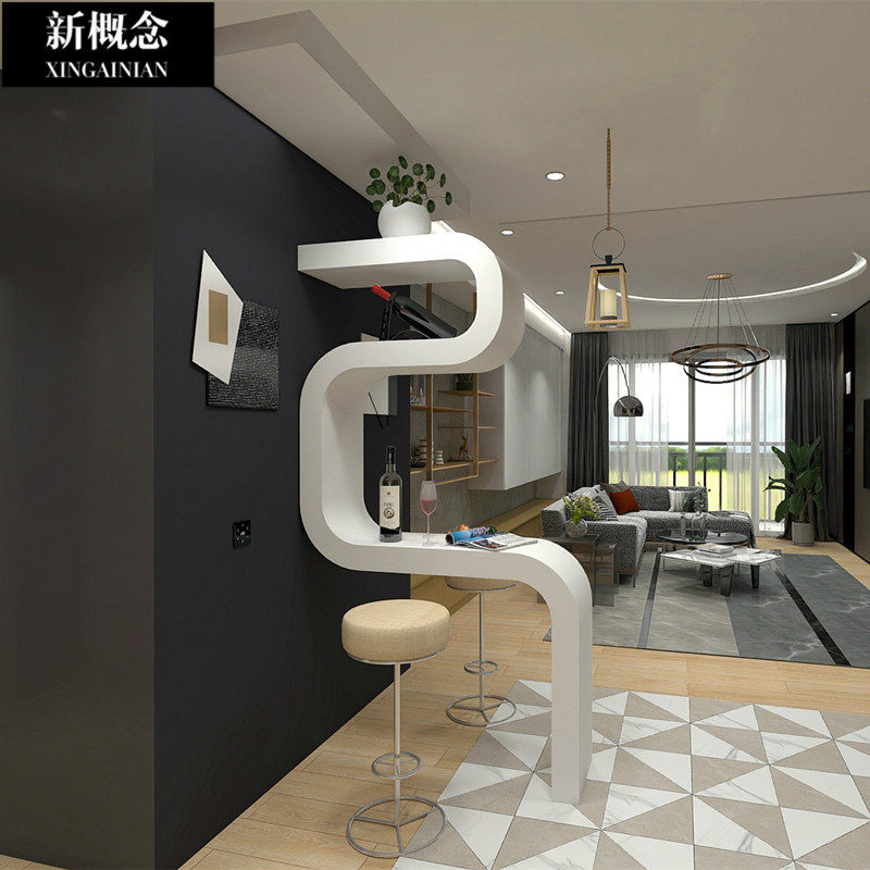 Creative custom bar table Household living room partition cabinet Simple modern wine cabinet Restaurant entrance cabinet Small bar