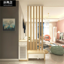 Entry into the door Feng Shui porch cabinet living room screen partition to the top simple modern living room light luxury style block