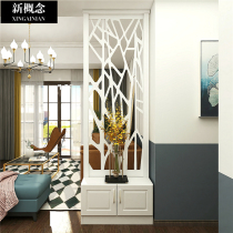 Entry door partition cabinet entrance door barrier living room partition screen light luxury double-sided short modern to the top
