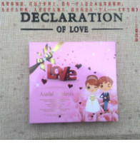 New LOVE wedding CD gift box single and double piece DVD wedding box photo studio wedding video disc box