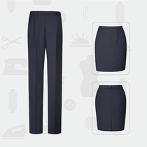 Western pants womens professional dress pants Black High Waist Straight skirt suit pants slim spring and summer thin custom