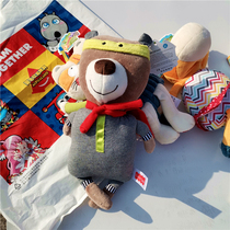 American funnyzoo pacifying dolls baby sleeping baby Bear Cat deer with Bell sleeping Doll Doll