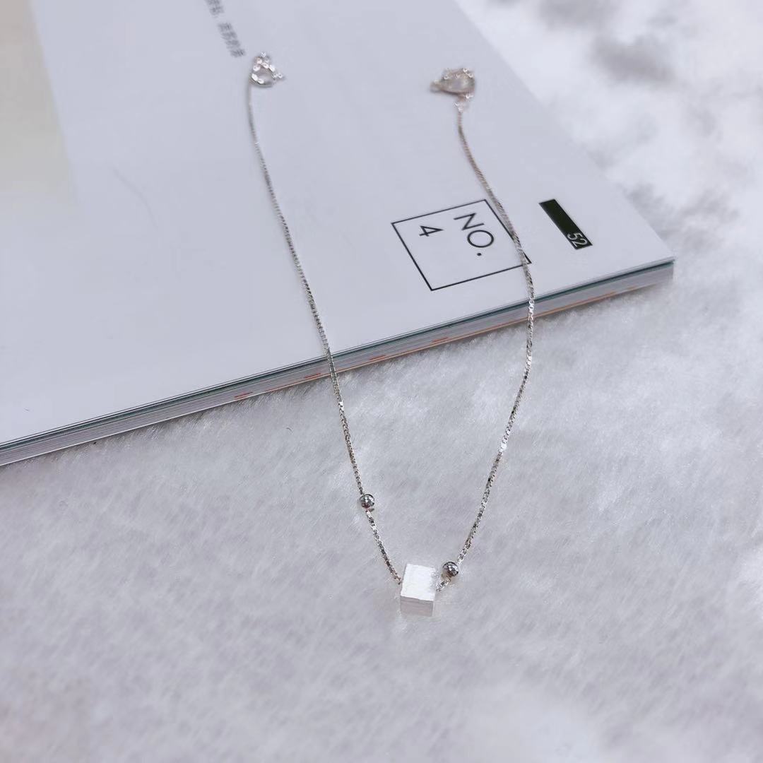 Tô Châu Xiaojing Phúc lợi X-JING-HY040509 Quảng trường Vòng chân bạc 925 Sterling - Vòng chân lắc chân nữ phong thủy