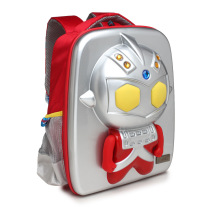 yovela ottman 3D solid salted egg Superman Syven luminous waterproof elementary school children double shoulder bag new product