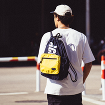 ACROSS Tide brand can hold shoulder bag mens and womens multifunctional folding color backpack drawstring anti-splashing bag pocket