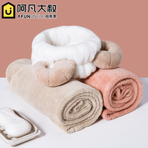 Dry hair cap set strong absorbent quick-drying towel shampoo and wipe hair female dry hair towel cute shower cap head towel thickening