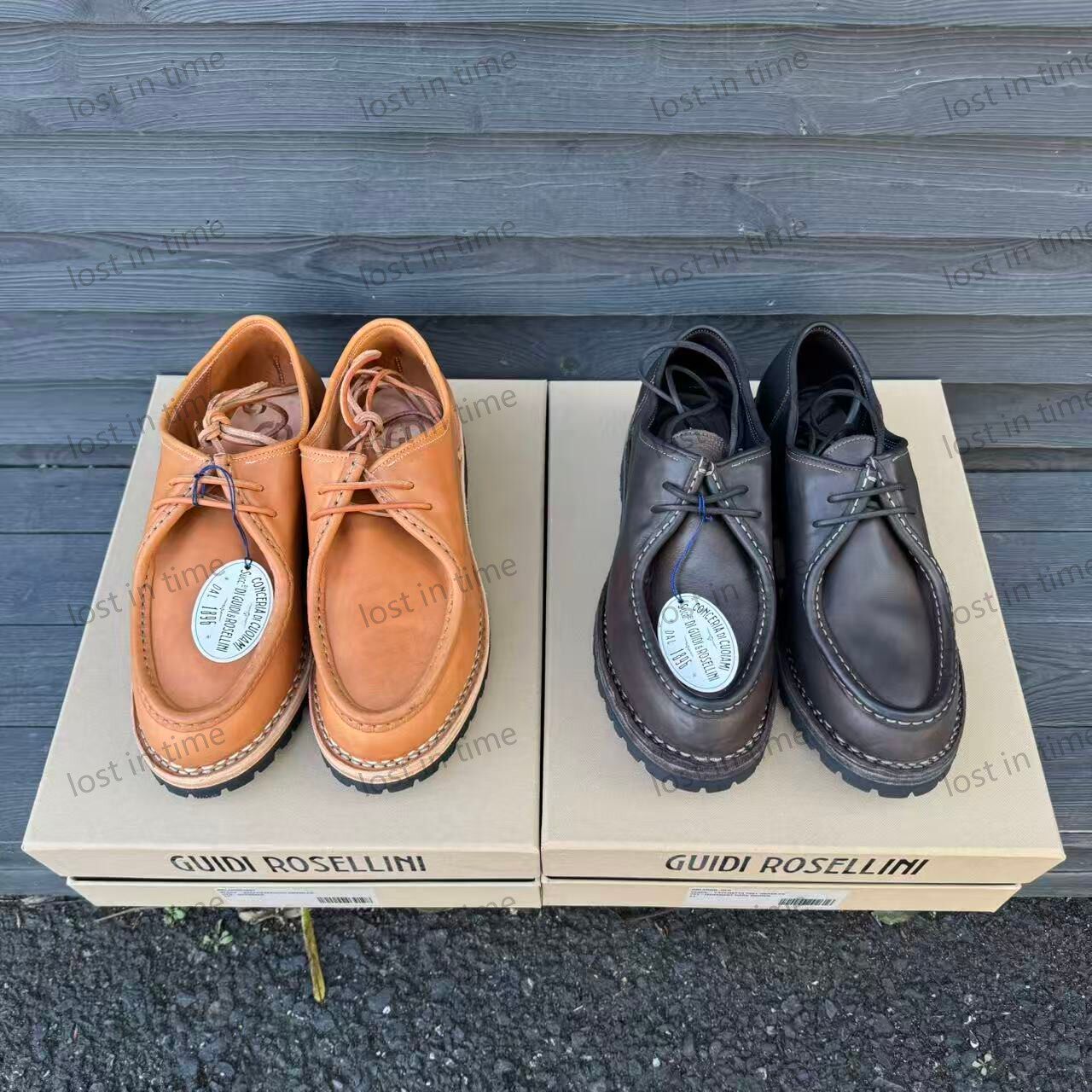 👑复古魅力再现！Guidi rosellini Orlando1837挪威缝手工袋鼠鞋🔥-时装