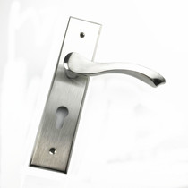 Change lock panel handle 58 Universal Stainless steel panel adjustable indoor room bedroom double lock tongue door lock