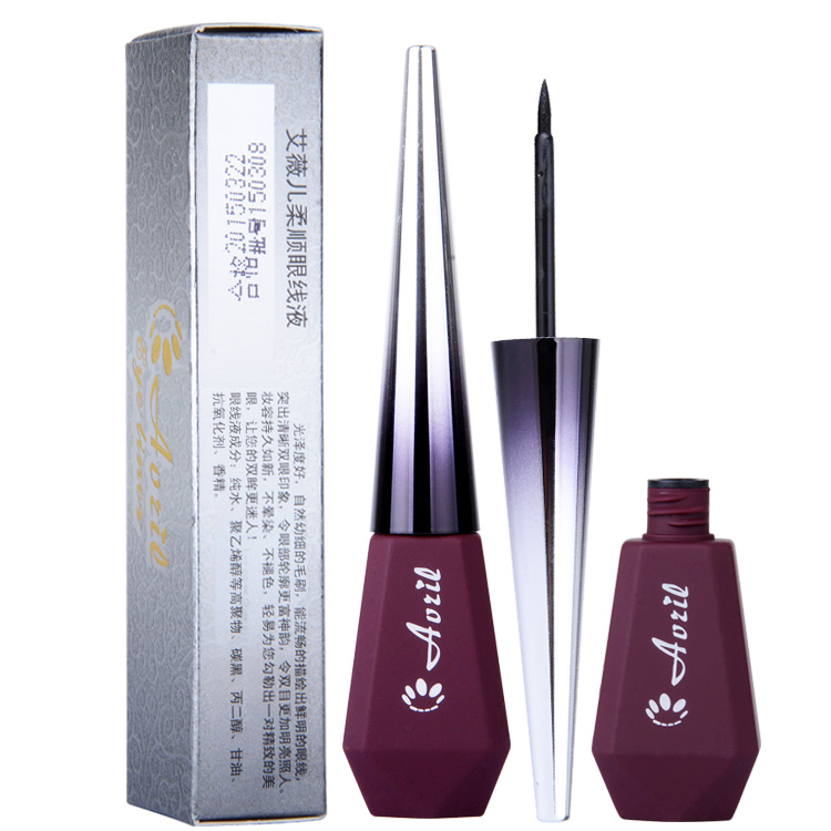Authentic Ai Weier bút kẻ mắt mềm mại bền lâu chống chàm không xỉ chống dị ứng cứng đầu cứng bàn chải mềm khô nhanh - Bút kẻ mắt eyeliner black rouge