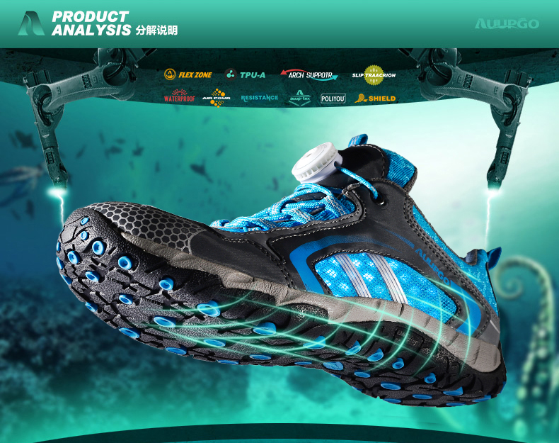 Chaussures pour cyclistes commun AUUPGO - Ref 870800 Image 9