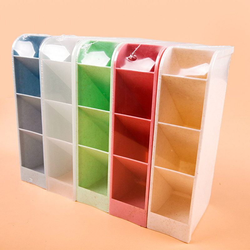 Translucent oblique insertion tool sculpture knife storage box rack American soil soft pottery rectangular finishing rack pen holder