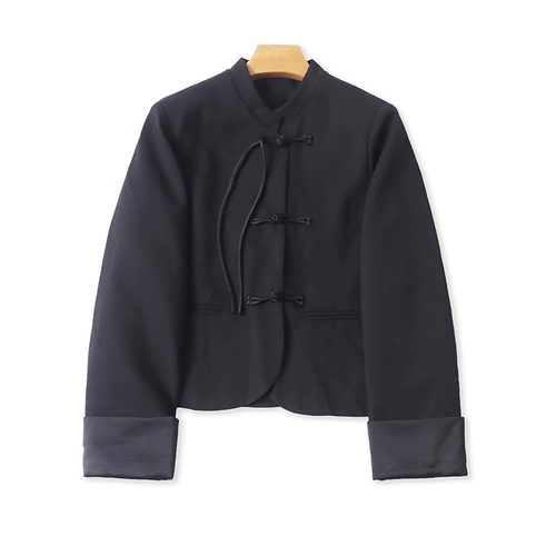 Осеннее пальто, этнический модный лонгслив, китайский стиль, этнический стиль, яркий броский стиль