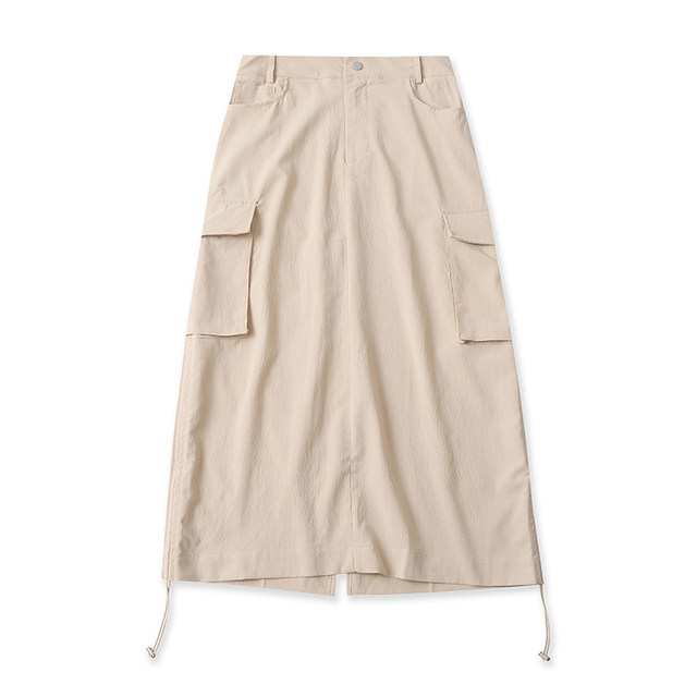 Summer ກະເປົ໋າ workwear ໃຫຍ່ slit slimming hip skirt
