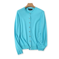 (Трансграничная торговля), лонгслив с круглым воротником, летний свитер, эластичный кардиган