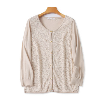 Lace crocheted alice button cardigan
