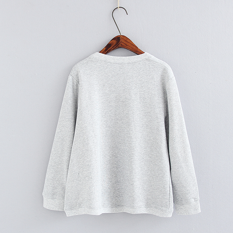 Mùa thu mới màu rắn áo len lỏng áo len nữ dài tay áo choàng len ngắn Áo khoác nhỏ P / 6-3-4 áo len croptop