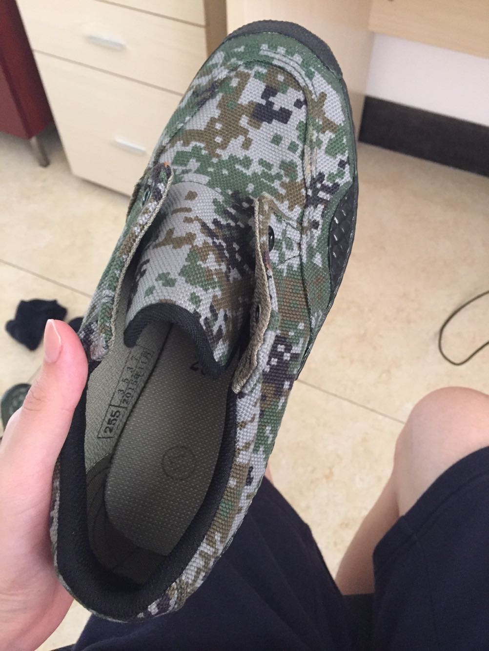 Bottes militaires pour homme en toile - Ref 1399857 Image 22