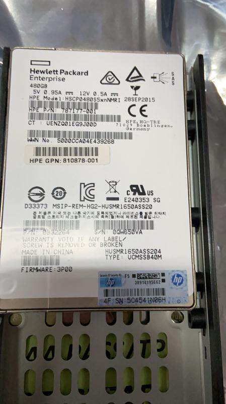 HPE 3par StoreServ 8000 480G 810774-001 e7w54b k2q95a k2q95a m6710