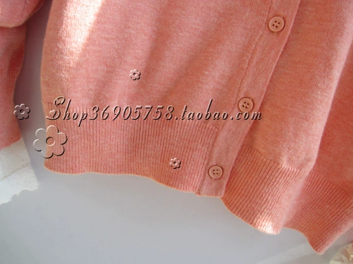 Mùa xuân 2020 Phụ nữ được trang bị hàng dệt kim Áo khoác cardigan Kiểu dáng ngọt ngào Áo len màu cam Màu hồng hàng đầu - Đan Cardigan