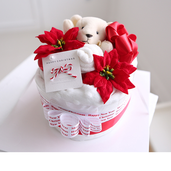 (CreamHouse) Korean cream Cubs Christmas freshman baby Baise's birthday cake gift box