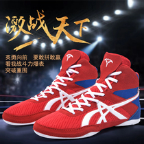 2024 new mens and womens high-top wrestling shoes boxing shoes indoor professional competition training shoes fighting and sparring shoes