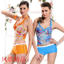 Special Cabinet Beidis Swimsuit Crushed Flowers Steel Tothick Chest Padded Chest Flat Corner Split Swimsuit Woman