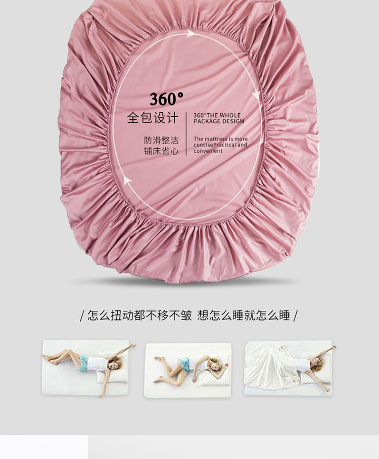 Giường cotton Bộ chăn ga gối đơn bọc nệm mỏng bảo vệ nệm chống trượt 1.8m Gói chống bụi tùy chỉnh được thực hiện - Trang bị Covers Ga phủ giường
