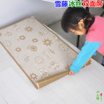 Kindergarten bamboo mat nap small bed straw mat childrens Mat baby Cartoon Summer Ice Silk double-sided custom