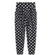 ເສຶ້ອແຂນເງົາ harem pants polka-dot petite pants large size elastic trousers versatile loose carrot pants summer women's nine-point pants