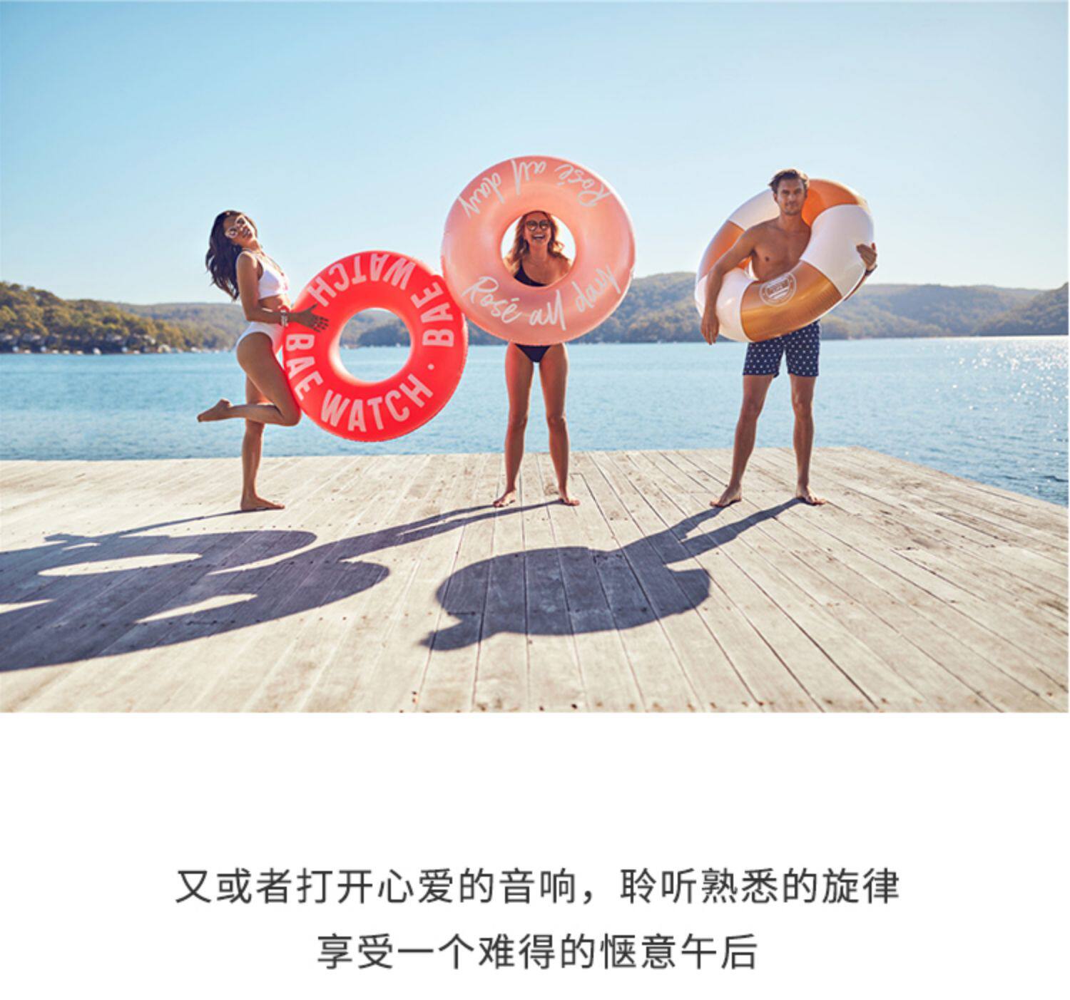 Надувной плавательный круг для взрослых, популярно в интернете, русалка, увеличенная толщина 