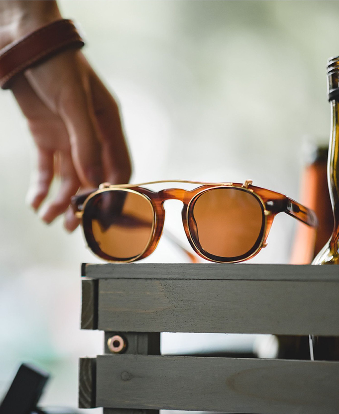 Ретро классические антикварные солнцезащитные очки, черный набор, в американском стиле 