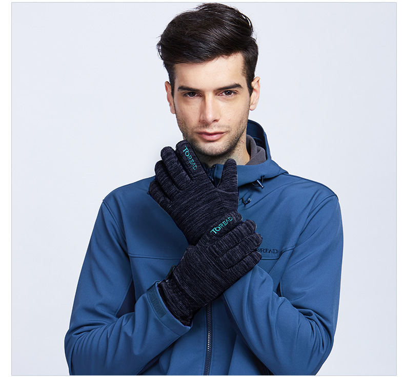 Pathfinder 2018 mùa thu và mùa đông mới ngoài trời unisex chống trượt lông cừu chống trượt ấm áp ZELF90504 găng tay vô khuẩn