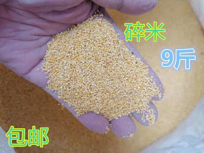 9kg of crushed millet, grass seeds, rice, bird food, bird food, shelled, shelled, hulled, millet, lotus, bird, golden green