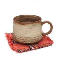 Nepal WSDO pure cotton handloom cup cushion disc cushion for ethnic wind weaving coaster