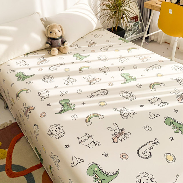 Suna pure cotton 100 sheets single piece ins style cartoon cute single students dormitory children's quilt double boy