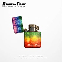 RainbowPride Rainbow Pride gay men and women comrades blue six color kerosene lighter LGBT birthday girlfriends