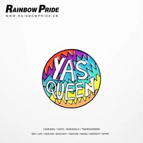 RainbowPride rainbow badge LGBT medal metal YASQUEEN rainbow badge gift box packaging