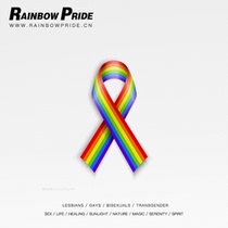 RainbowPride Six-color Rainbow Gay Sexual orientation Same-sex Pride Ribbon Ribbon Hair Band Ribbon Strap Strap