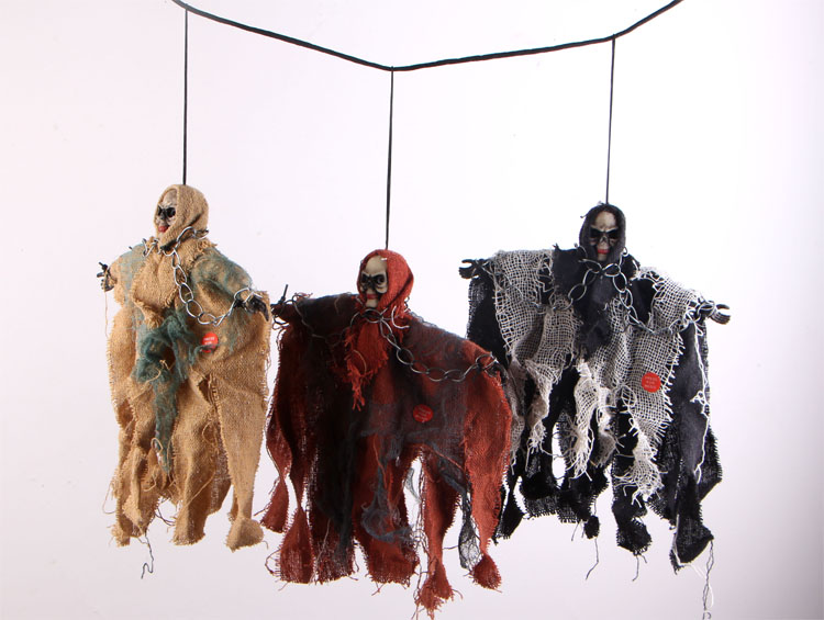 Halloween kinh dị Thủ thuật Đạo cụ Little Ghosts Phát sáng Đèn Ghost House Trang trí Mặt dây chuyền - Sản phẩm Đảng / Magic / Hiệu suất 	đồ hóa trang cho bé	