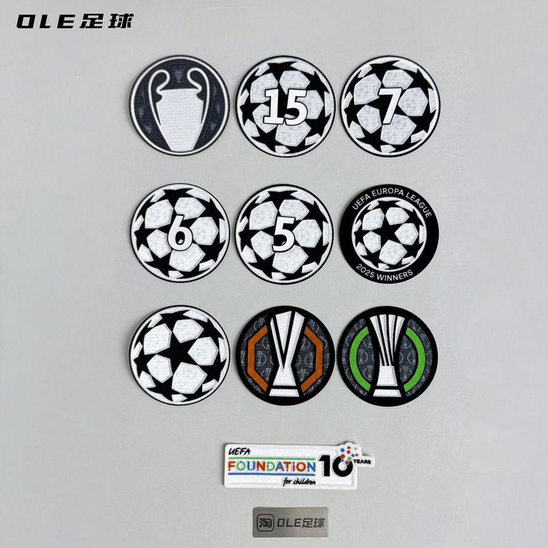 Ole Football 25-26 Champions League Planet Badge Foundation Badge F Badge Uefa Europa League Armband