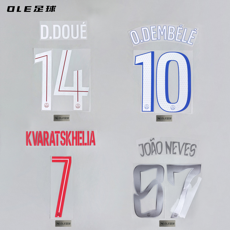 Ole Football 25-26 Paris Saint-Germain Home and Away Fourth and Fifth Cup Competition Printed Numbers and Names, Mbappe