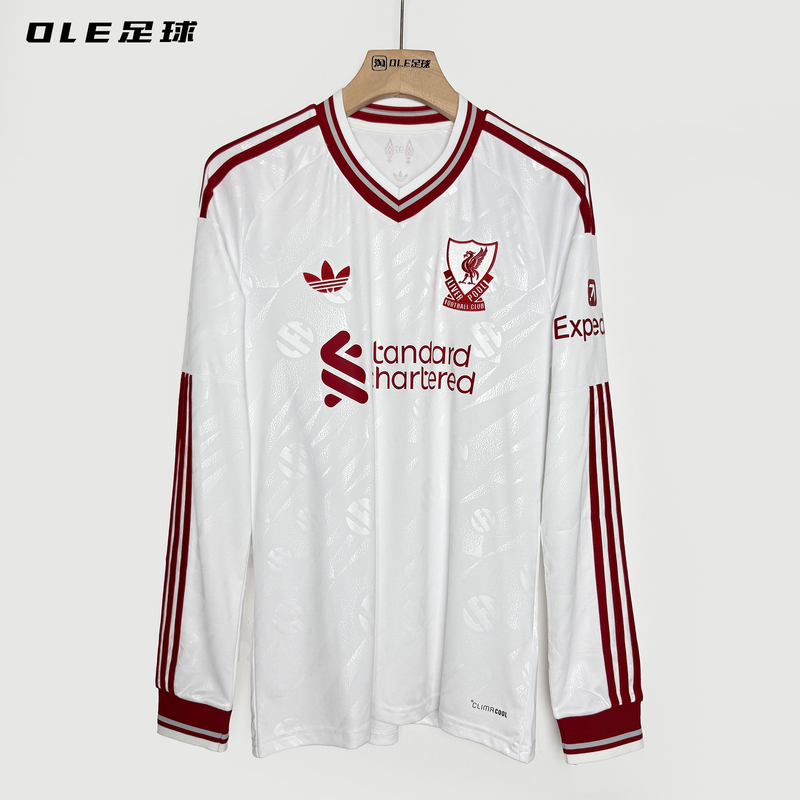 Ole Football Adidas Liverpool 26-27 Away Fan Version Long-Sleeved Jersey Kb8292 Ole Football Adidas Liverpool 26-27 Away Fan Version Long-Sleeved Jersey Kb8292