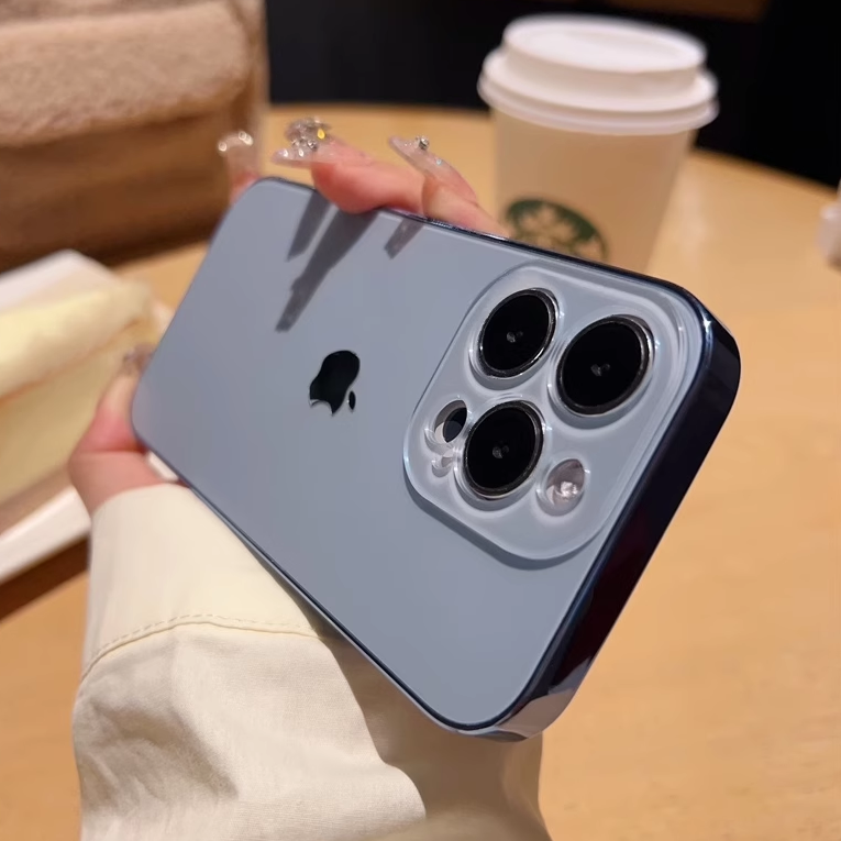 Ins High-End Original Nano Ag Matte Suitable for Iphone16Pro Apple 17Air New Phone Case 15Promax Anti-Fingerprint 13Pm Unisex 14Plus Couple 12 Protective Case 17Pro